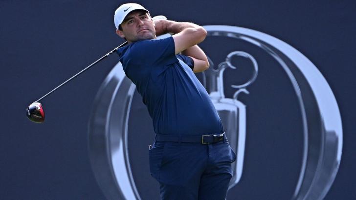 Scottie Scheffler at the Open